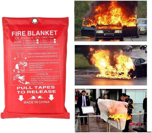 What does a fire blanket stop?