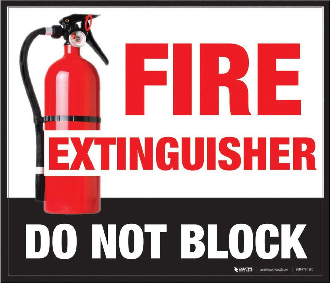 fire extinguisher do not block