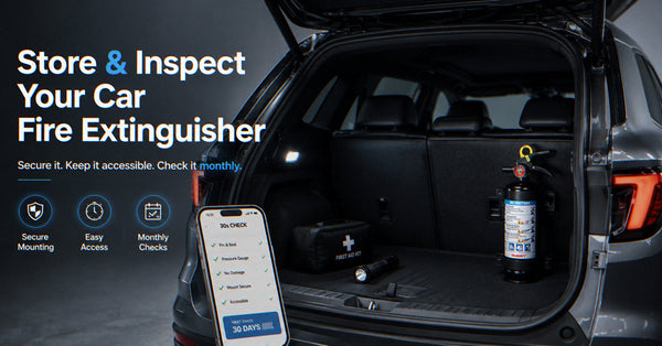 How to Store and Inspect a Fire Extinguisher in Your Car