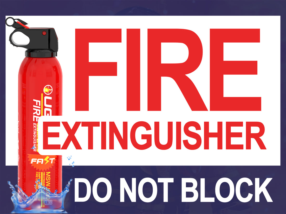 fire extinguisher do not block