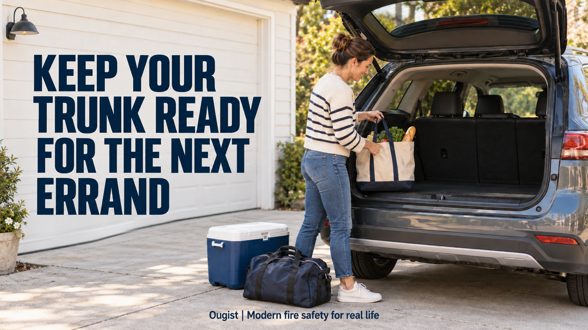 A parked crossover has a small everyday cargo kit, removable bags and open space for the next grocery trip.