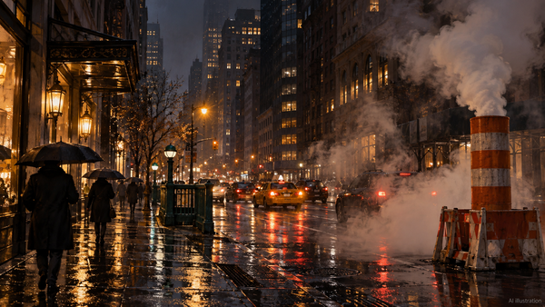 New York Cools With Steam. The Street Pipe Is Only the Clue.