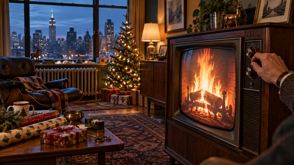 Three Hours, No Plot: How the Yule Log Became Christmas TV