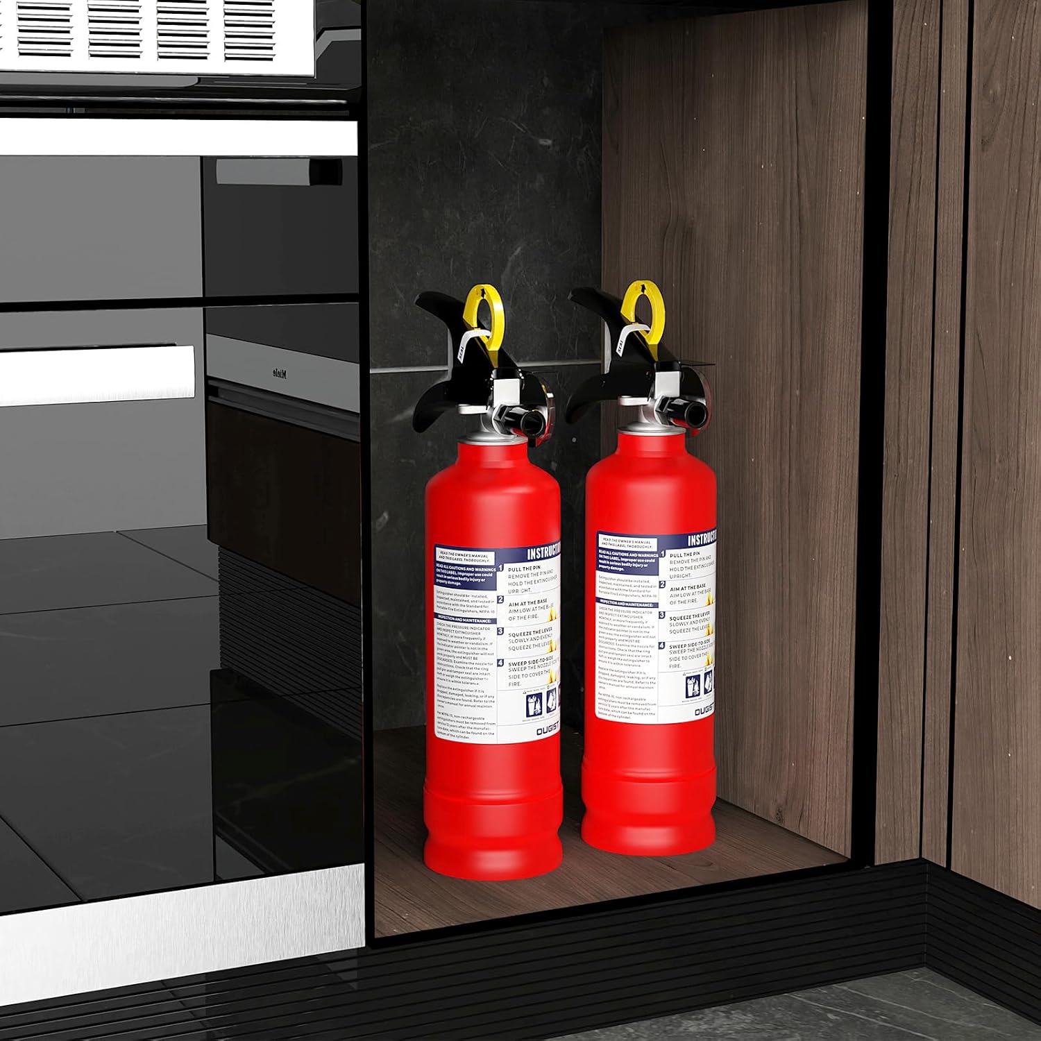 OUGIST Professional ABC Fire Extinguisher | 2.5lb Heavy-Duty Safety for Home, Vehicle & Office