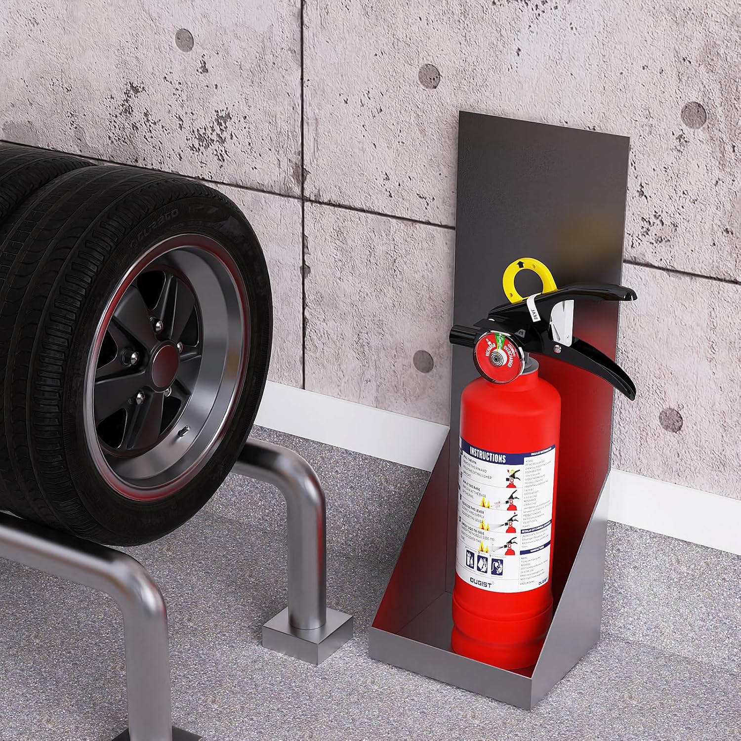 OUGIST Professional ABC Fire Extinguisher | 2.5lb Heavy-Duty Safety for Home, Vehicle & Office