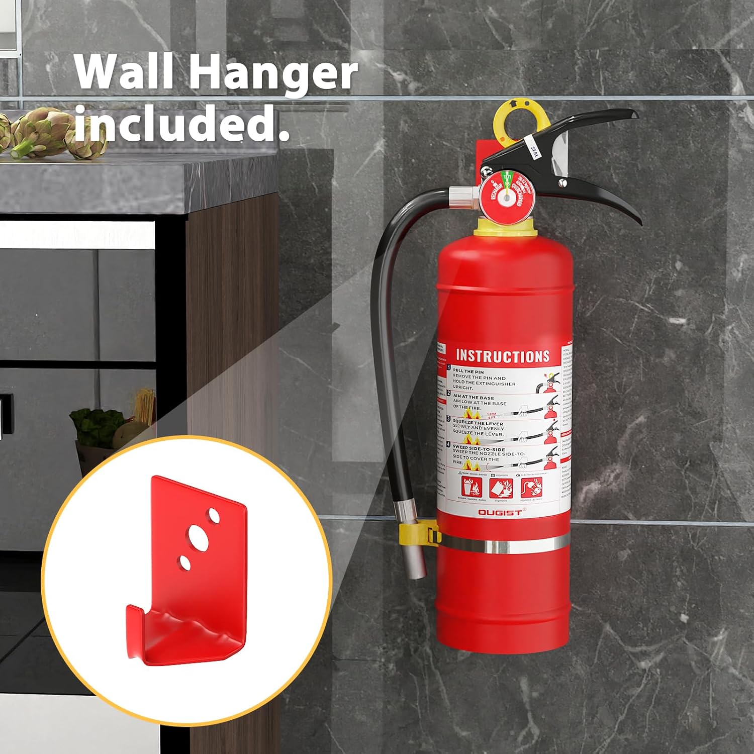 Fire Extinguisher for Home, 5lb + 2.5lb Home Fire