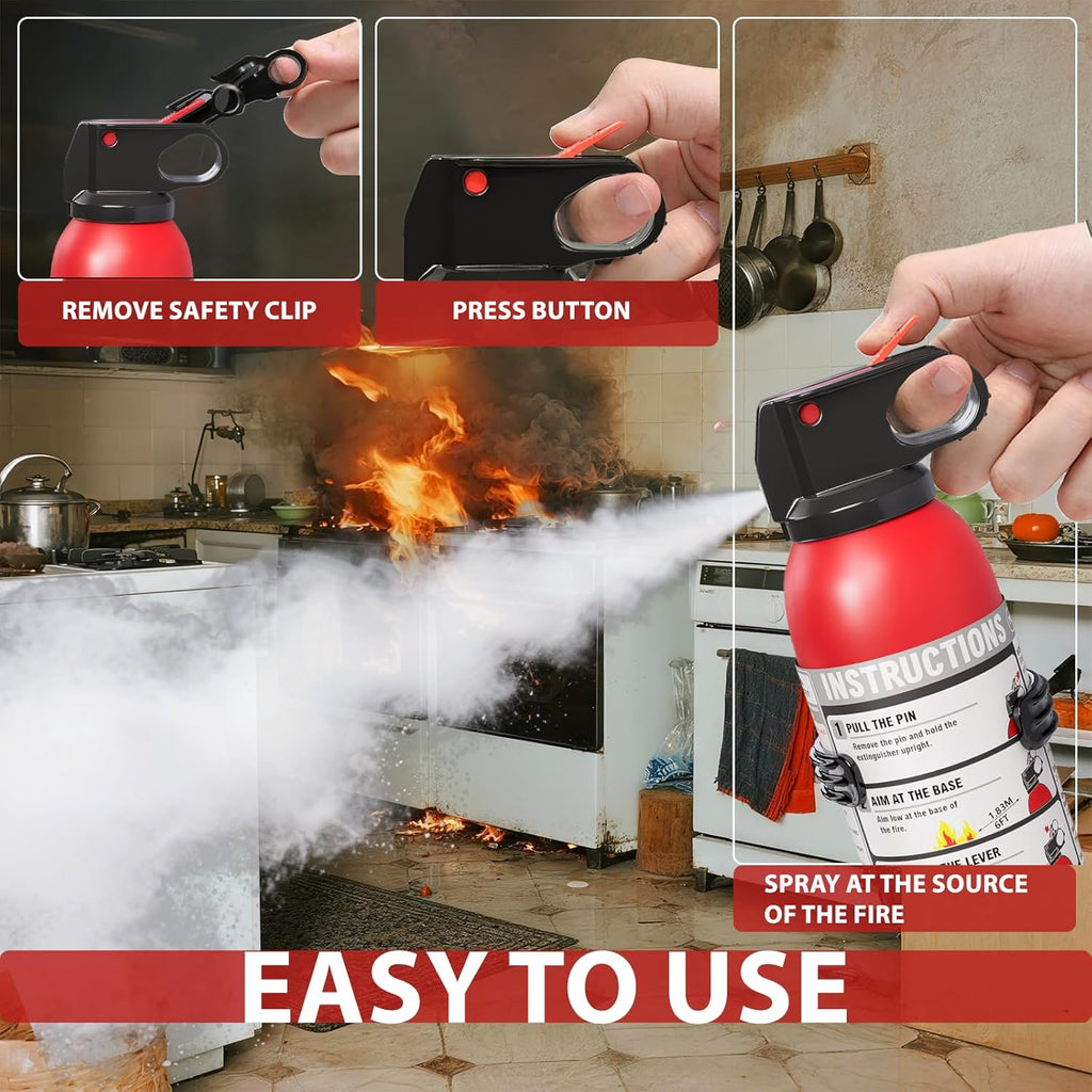 2.5lb ABC Fire Extinguisher: Pro Safety for Home, Kitchen, Car