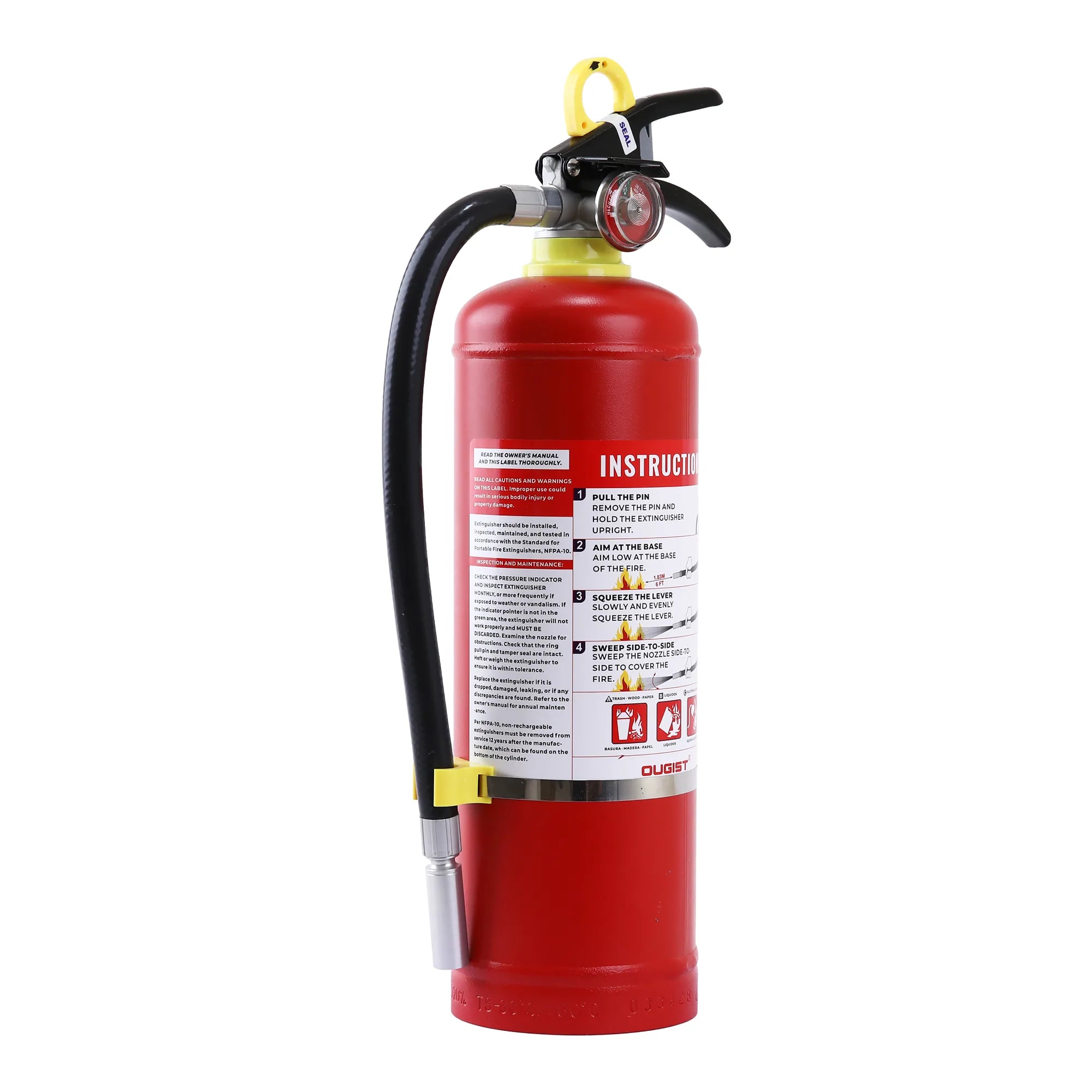 Multipurpose 5 lb ABC Dry Chemical Fire Extinguisher-3 | OUGIST