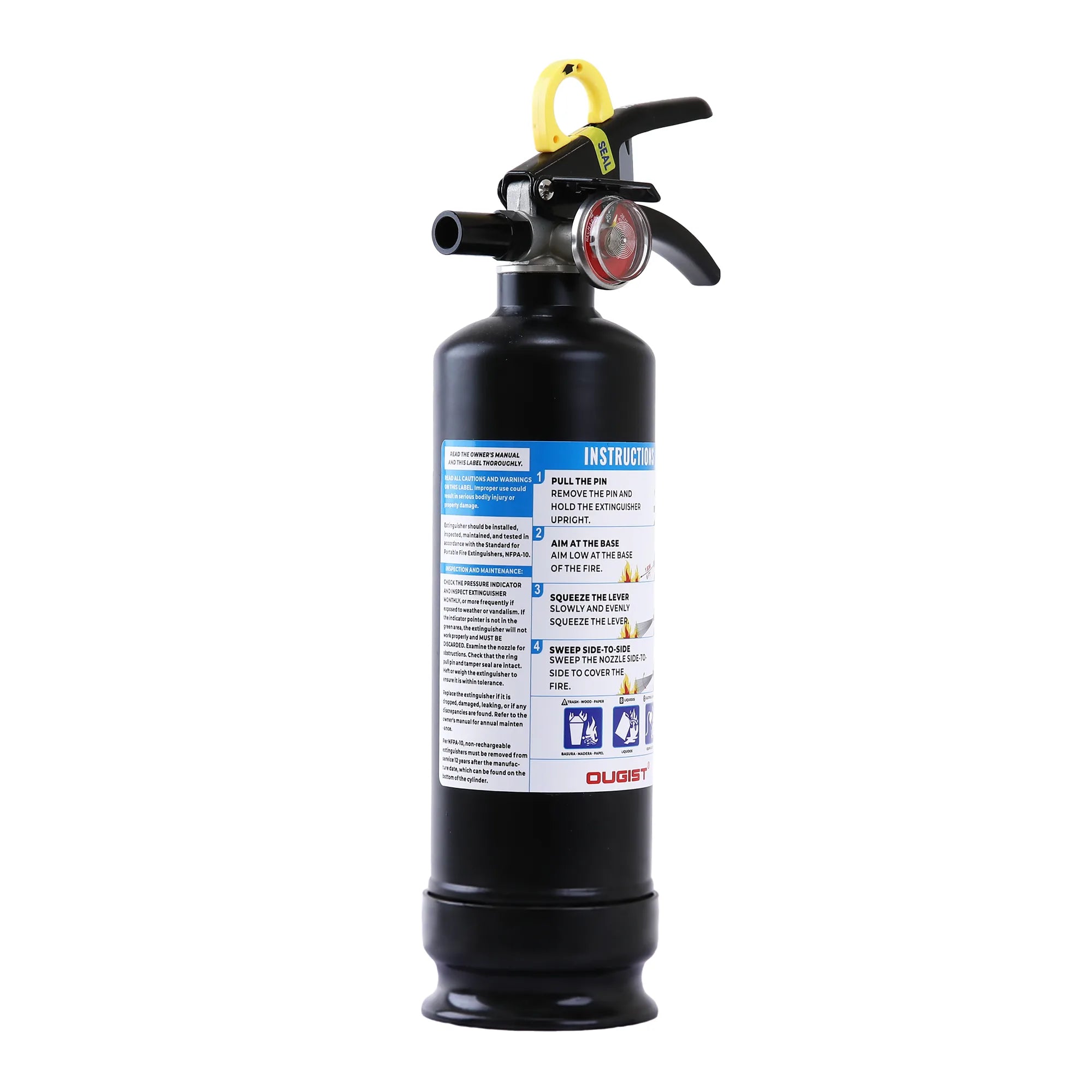 Premium 2.5 lb ABC Dry Powder Fire Extinguisher-3 | OUGIST