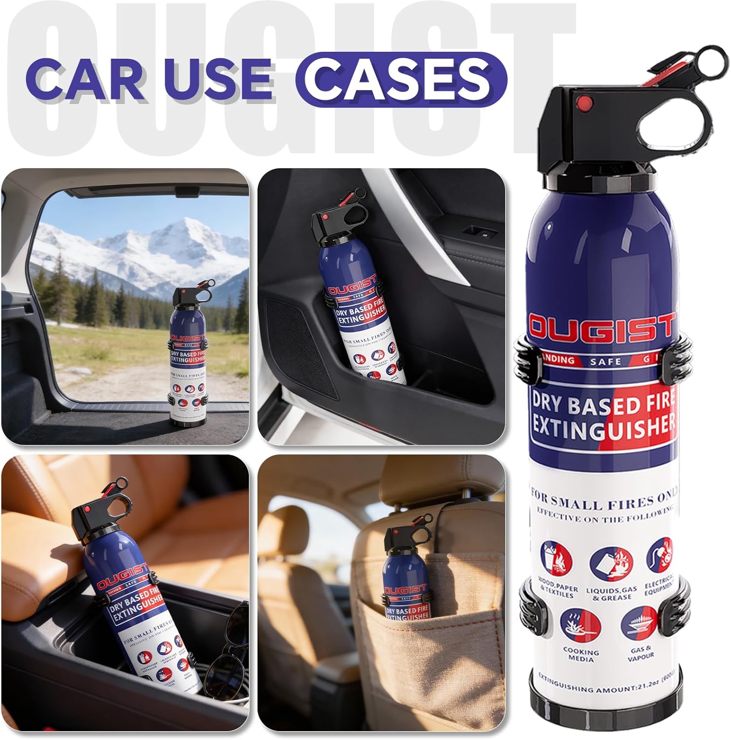 ABC Fire Extinguisher for Home & Vehicle 1.3lb Each