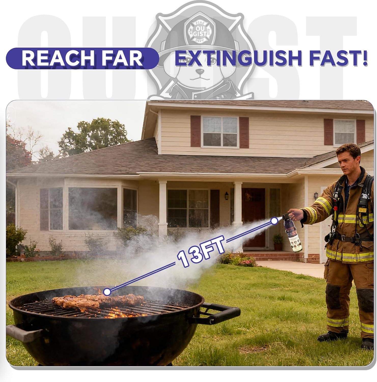 ABC Fire Extinguisher for Home & Vehicle 1.3lb Each